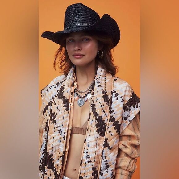Free People Fame Straw Cowboy Hat main image 4